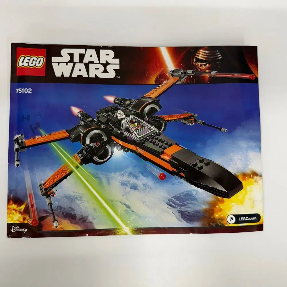 LEGO Star Wars 75102 Poe’s X-Wing Fighter Instruction Manual Booklet Only